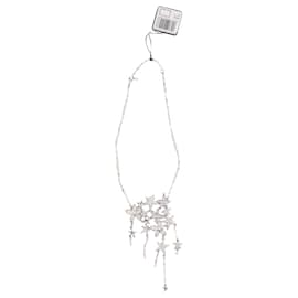 Swarovski-Swarovski Confetti Bridal Necklace in Silver Metal-Silvery,Metallic