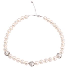Swarovski Nude Allround-Halskette in weißer Perle Weiß