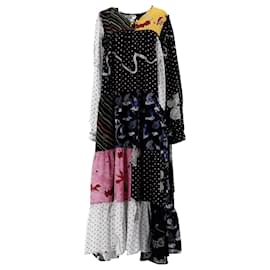 Loewe-Bedrucktes Patchwork-Kleid von Loewe X Paula's Ibiza aus mehrfarbiger Viskose-Andere