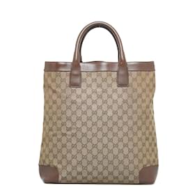 Gucci-GG Canvas Tote Bag 002 1121-Beige