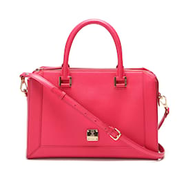 MCM-Nuovo Leather Handbag-Pink