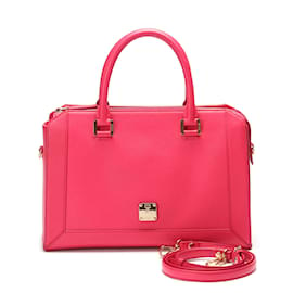 MCM-Nuovo Lederhandtasche-Pink