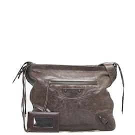 Balenciaga-Classic Motocross Day Messenger Bag 177289-Brown