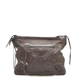 Balenciaga-Classic Motocross Day Messenger Bag 177289-Brown