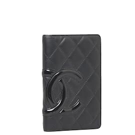 Chanel-Cambon Quilted Leather Agenda Cover-Black