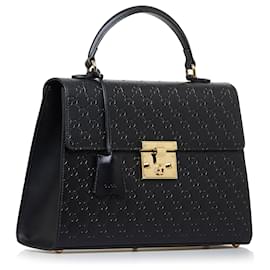 Gucci-Gucci Black Guccissima Padlock-Black