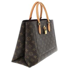 Louis Vuitton-Sac cabas Louis Vuitton Monogram Flower marron-Marron