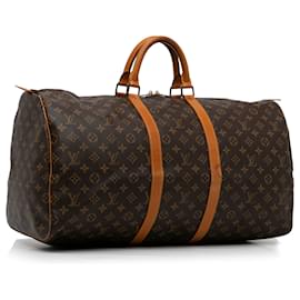 Louis Vuitton-Louis Vuitton Brown Monogram Keepall 50-Brown