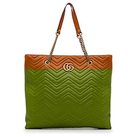 Gucci-Gucci Orange GG Marmont Tote Bag-Orange