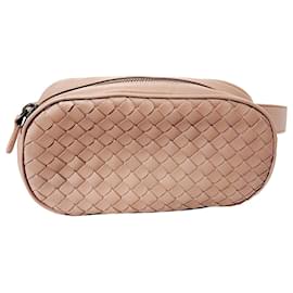 Bottega Veneta-Bottega Veneta Pink Intrecciato Belt Bag-Pink