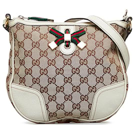 Gucci-Gucci Brown GG Canvas Princy Crossbody-Brown,Beige,Other