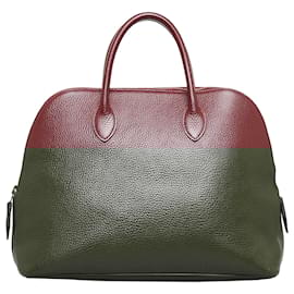 Hermès-Hermes Red Togo Bolide 30-Red,Other