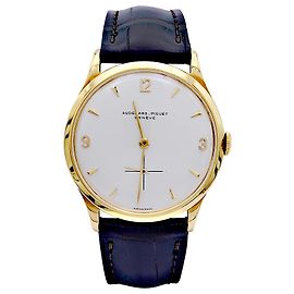 RELOJ AUDEMARS PIGUET, "Clásico", oro amarillo, cuir. Otro