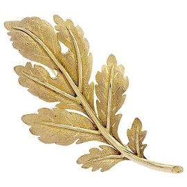 inconnue broche de hoja de oro amarillo. Otro