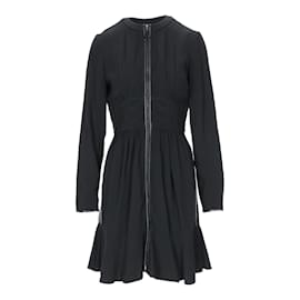 Louis Vuitton-Louis Vuitton Robe noire zippée-Noir