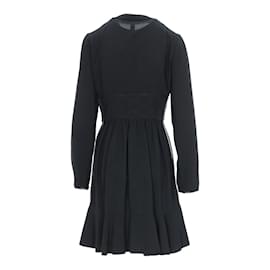 Louis Vuitton-Louis Vuitton Robe noire zippée-Noir