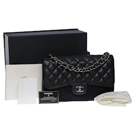 Chanel-Sac CHANEL Timeless/Classique en Cuir Noir - 101192-Noir