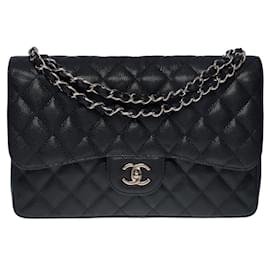 Chanel-Sac Chanel Timeless/classic black leather - 101192-Black
