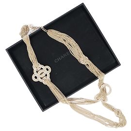 CHANEL Collane lunghe Metallo D'oro