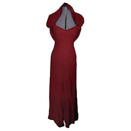 Valentino-DRESS-Dark red