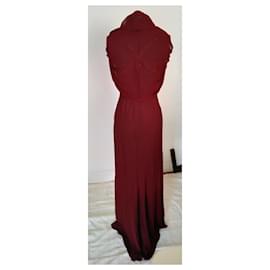 Valentino-DRESS-Dark red