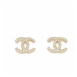 Chanel PERLE REGOLARI CC STUD D'oro