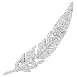 Boucheron-Boucheron brooch, "Feather", WHITE GOLD, diamants.-Other