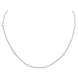 inconnue Collar Gutter en oro rosa y blanco, diamantes. Otro