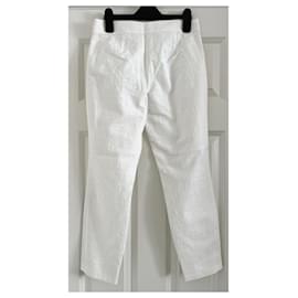 Diane Von Furstenberg-DvF Gwennifer Two pantalon texturé blanc-Blanc