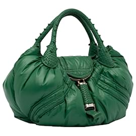 Fendi-Fendi Green x Moncler Puffer Spy Handbag-Green
