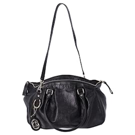 Gucci-Gucci Sukey Boston Bag in Black Guccissima Leather-Black