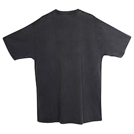 Balenciaga-Balenciaga Oversized Logo T-shirt in Grey Cotton-Grey