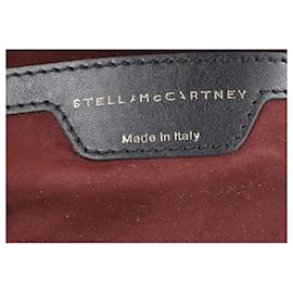 Stella Mc Cartney-Stella McCartney Python-Print Cavendish Boston Tote Bag in Black Faux Leather-Black