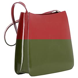 Furla-Furla Single Strap Shoulder Bag in Burgundy Leather-Dark red