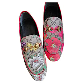 Gucci-GUCCI floral joordan loafers-Multiple colors