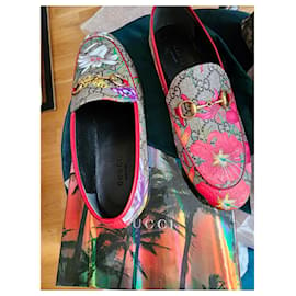 Gucci-GUCCI florale Jordan-Slipper-Mehrfarben