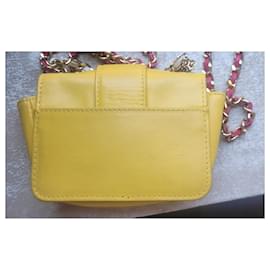 Dsquared2-D bolsa quadrada2 mini bolsa alça de ombro-Amarelo