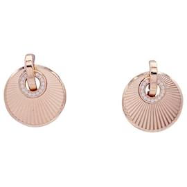 Chopard-Chopard earrings, "Xtravaganza", Pink gold, diamants.-Other
