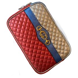 Gucci-GUCCI  Handbags T.  Leather-Red