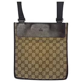 Gucci-Borsa a tracolla messenger GUCCI Monogram Supreme GG-Marrone