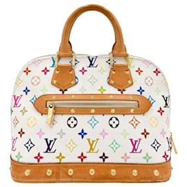 Louis Vuitton-Alma PM Epi Leather Murakami White Bag-Multiple colors