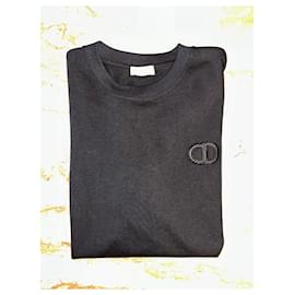 Dior-Schwarzes T-Shirt-Schwarz