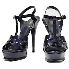 Saint Laurent-Heels-Navy blue