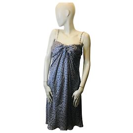 Seidenkleid von Tara Jarmon Weiß Blau