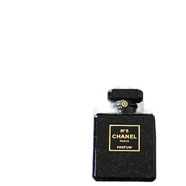 CHANEL Brosche Parfüm Nummer 5 Schwarz Golden