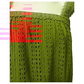 SéZane-Sézane guipure dress-Red
