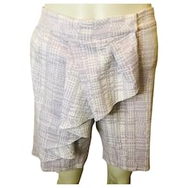 Autre Marque-Metradamo patterned Bermuda shorts-White,Purple
