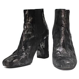Saint Laurent-Ankle Boots-Black,Silvery