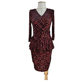 Robe Ganni Adrian Motif Zèbre Multicolore Imprimé Zèbre