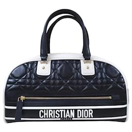 Christian Dior-Bolsa Boliche Christian Dior Vibe Média com Zíper-Multicor